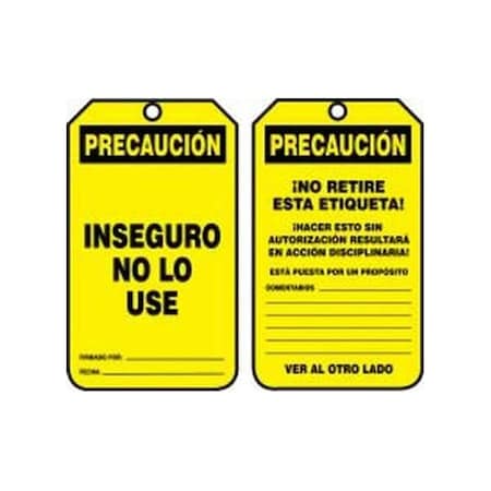 Accuform RP-Plastic, 3-1/4 in Width, 0.075 in Height, , 5 PK SHMCGT225PTM